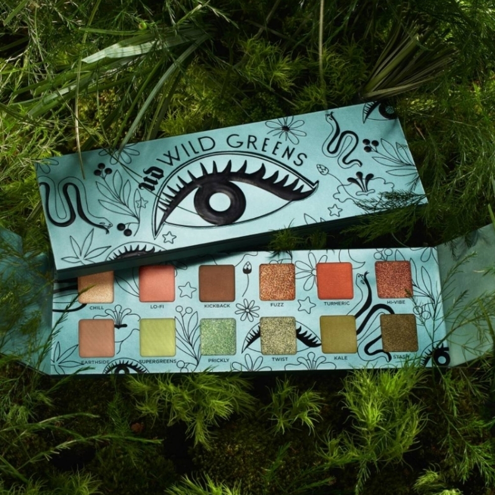 Urban Decay Wild Greens Eyeshadow Palette with Earthy Tones NWB